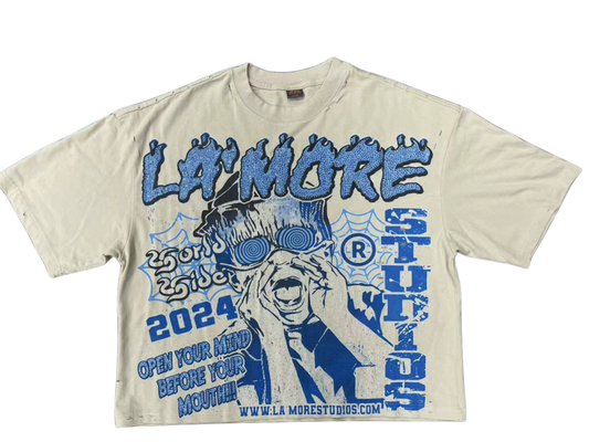 OPEN YOUR MIND TEE | BLUE HAZE